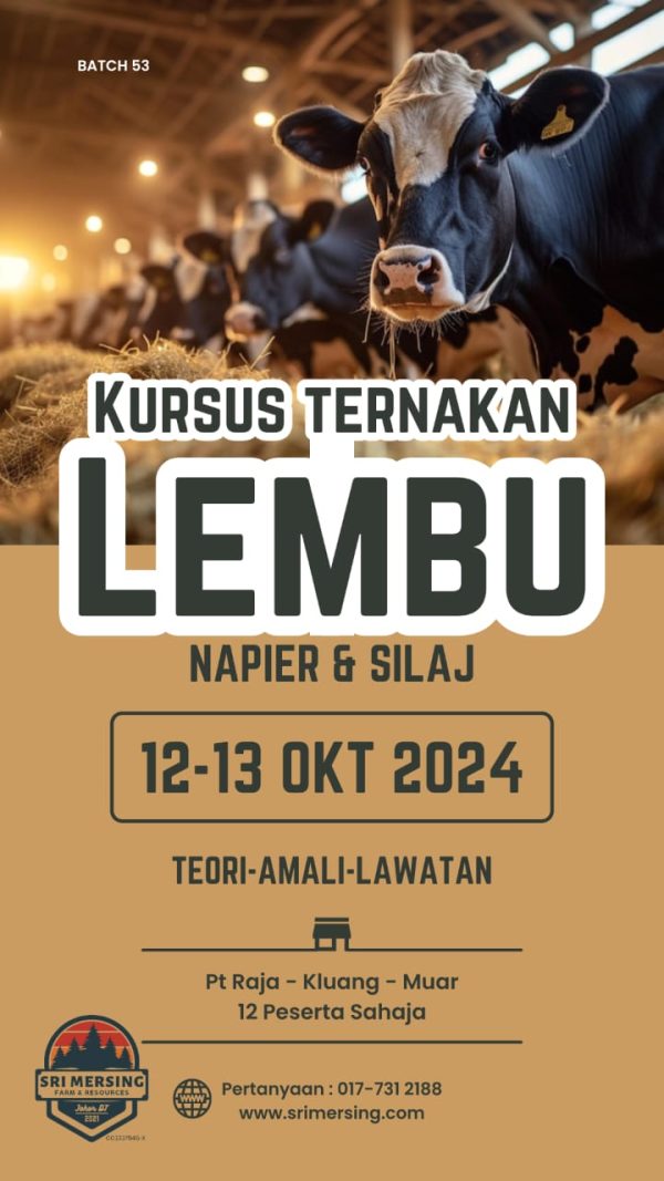 KURSUS TERNAKAN LEMBU - Batch 53